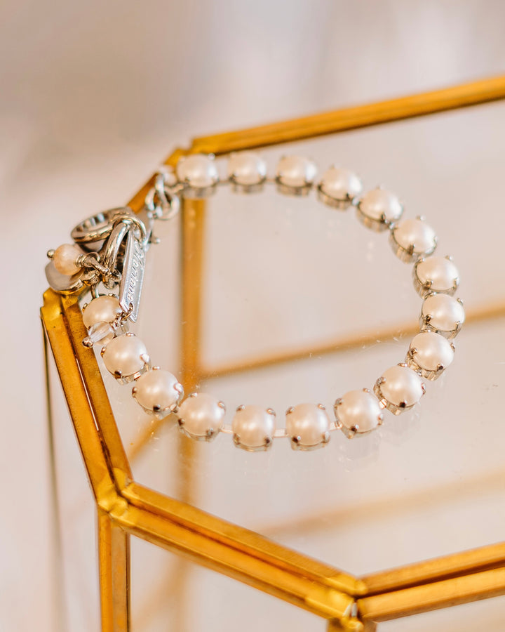 Mariana: Silver Large Everyday Bracelet "Pearl"