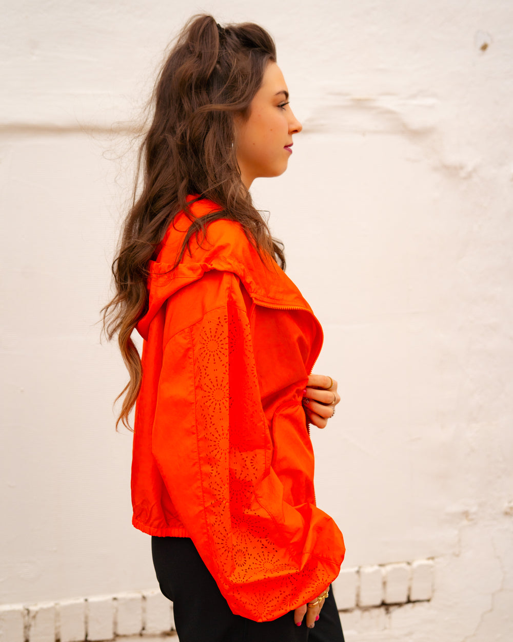 UGG: W Chiara Full-Zip Hooded Jacket in Lobster - The Vogue Boutique