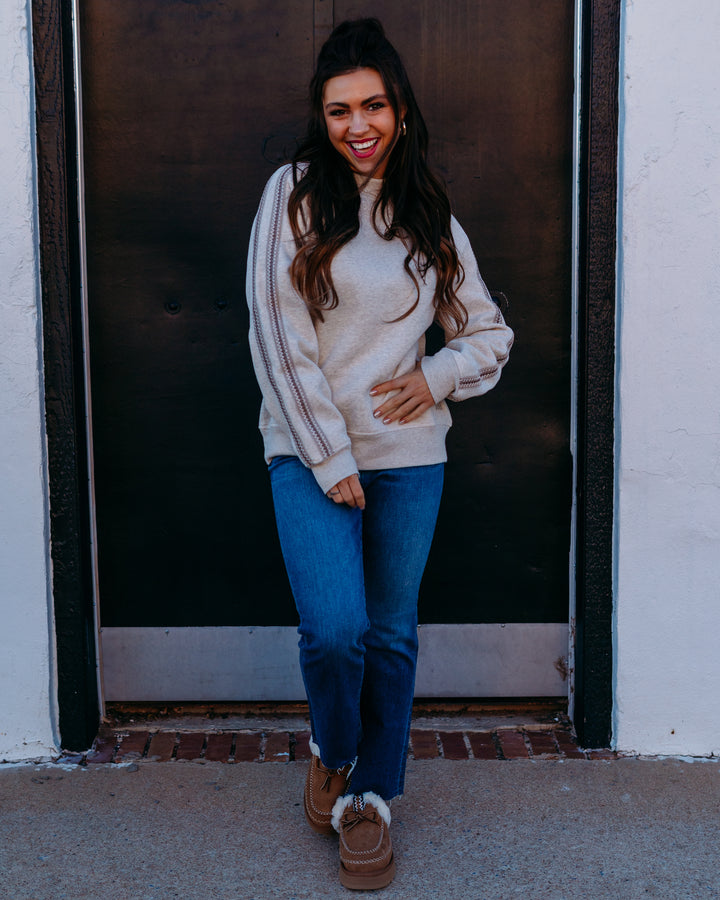 UGG: Men Oversized Tasman Crewneck in Caribou Heather (1172191)