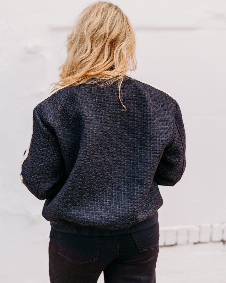 Esqualo: Black Jacket Bomber (37528)
