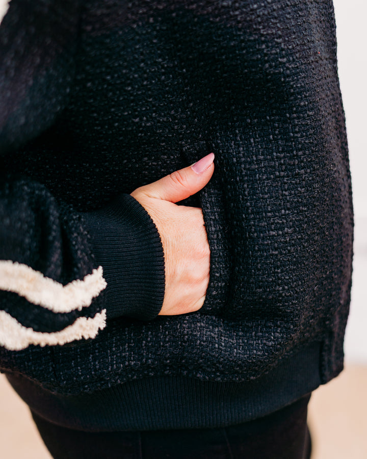 Esqualo: Black Jacket Bomber (37528)