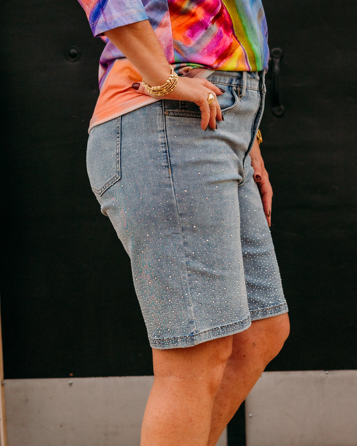 French Dressing: Olivia Bermuda in Indigo Blue (2144779) - The Vogue Boutique