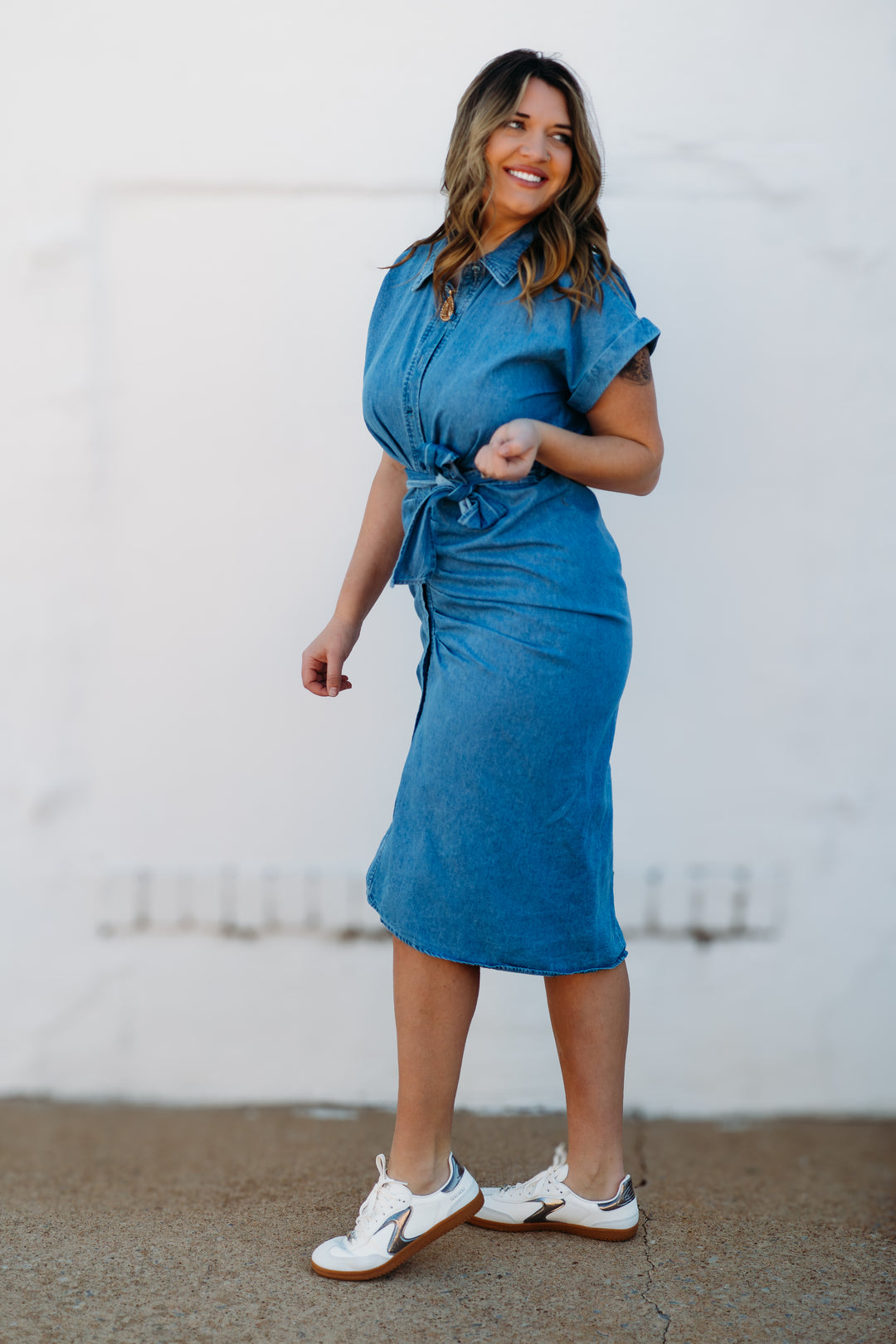 Steve Madden: Tori Dress in Chambray Blue