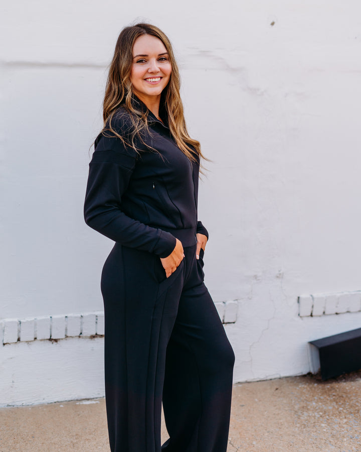 Spanx: Airessentials Track Jacket in Very Black 21642R