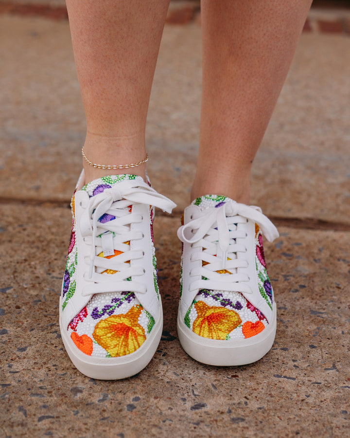 Betsey Johnson: Damon Sneaker in Bright Mul - The Vogue Boutique