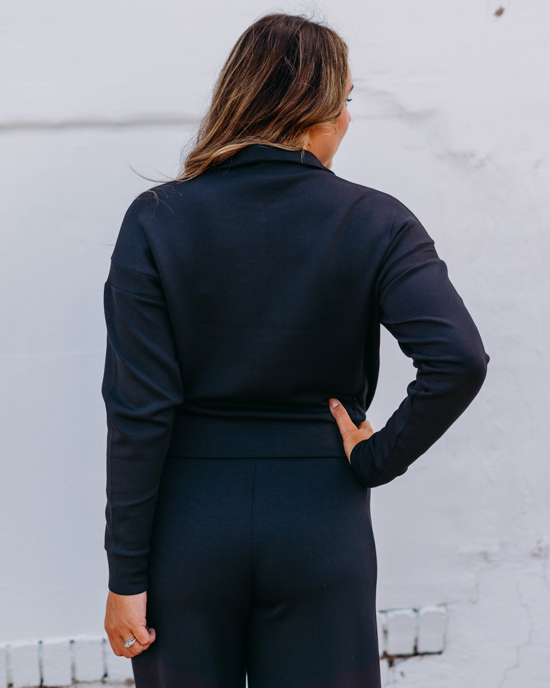 Spanx: Airessentials Track Jacket in Very Black 21642R