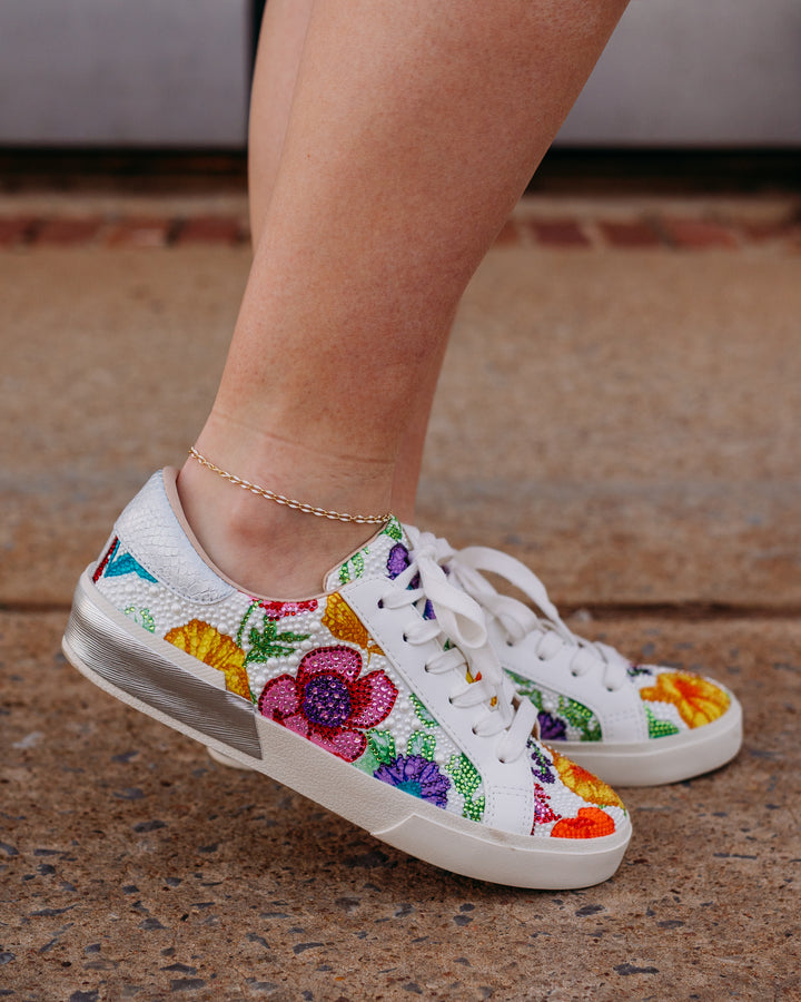 Betsey Johnson: Damon Sneaker in Bright Mul - The Vogue Boutique
