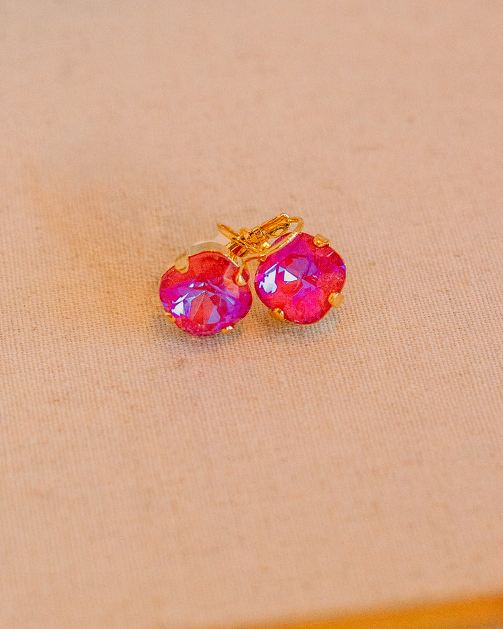 Mariana: Blush One Stone Lever Back Earrings E-1326/4-168-YG6