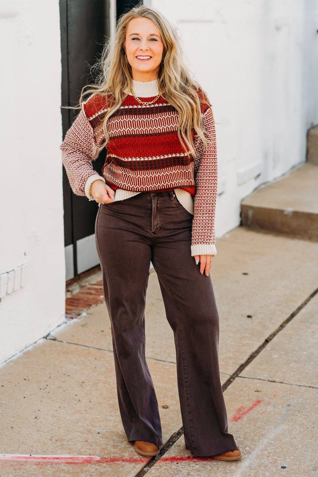 Dear John: Barbara Sweater in Gingerbread House