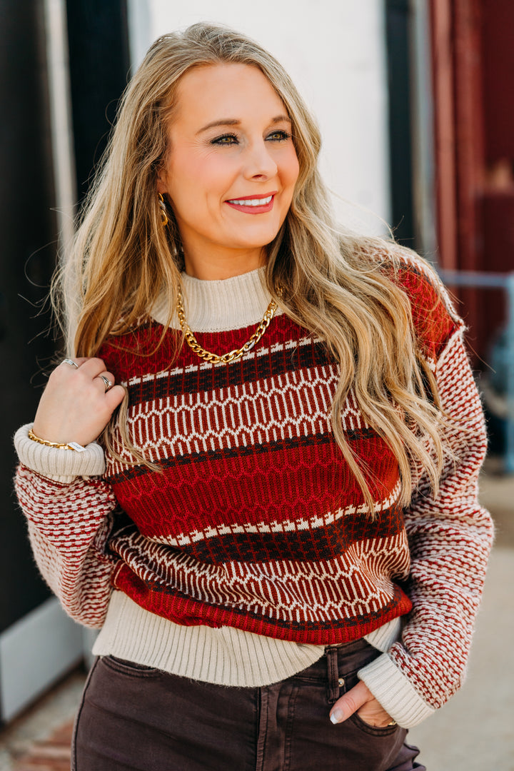 Dear John: Barbara Sweater in Gingerbread House