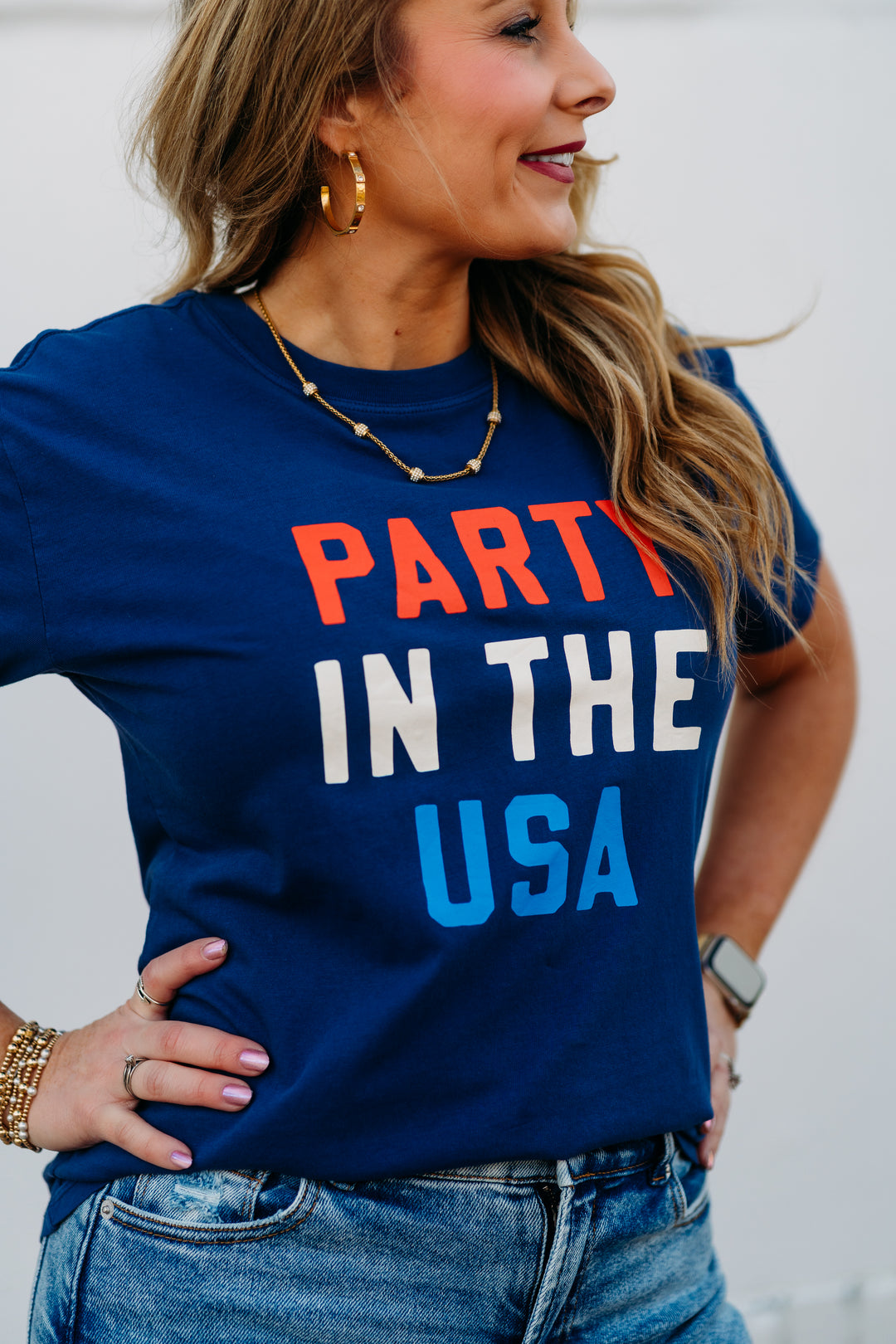 Z Supply: Party Boyfriend Tee in Yacht Blue