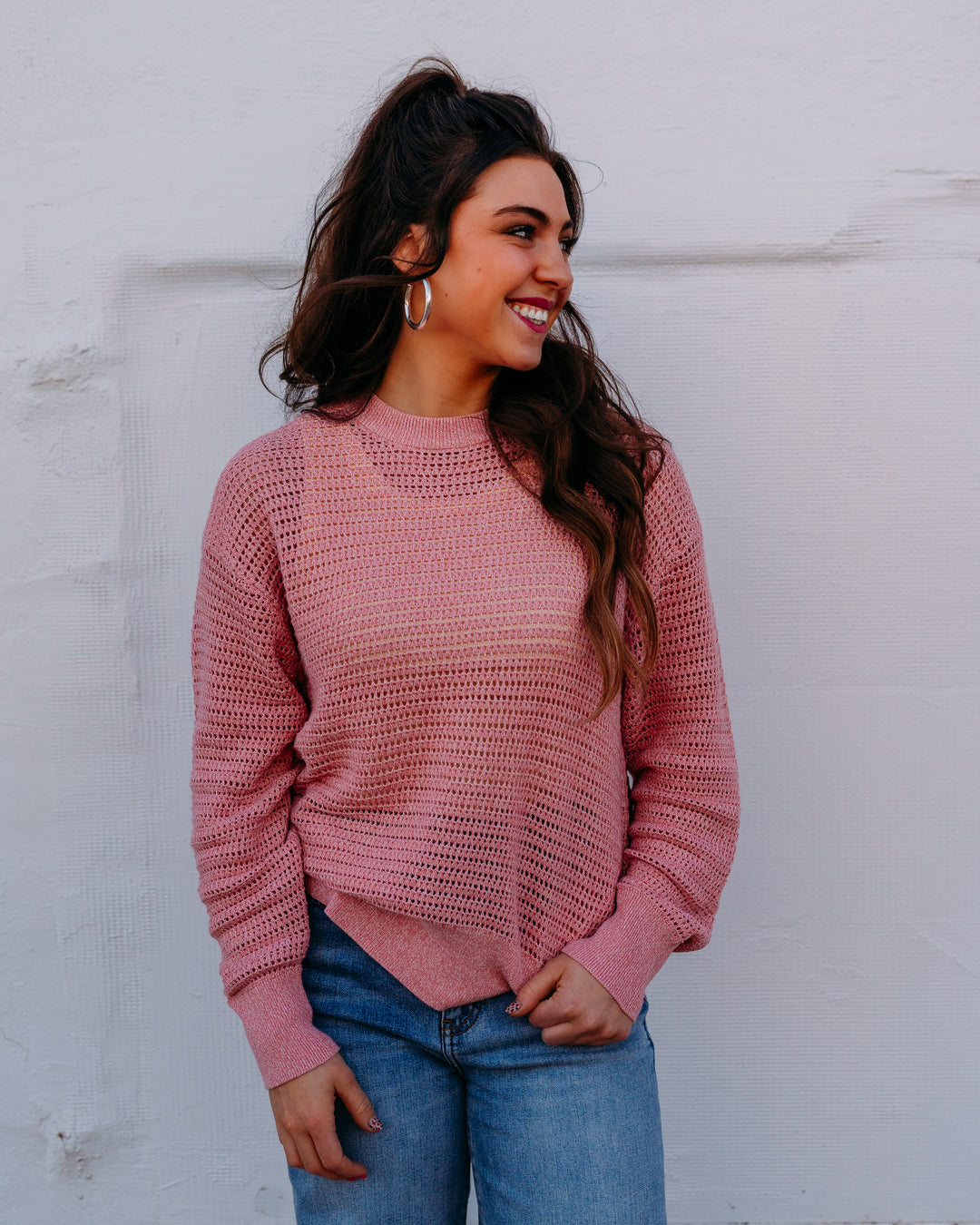 Varley: Kershaw Sweat in Brandy Rose (VAR01044) - The Vogue Boutique