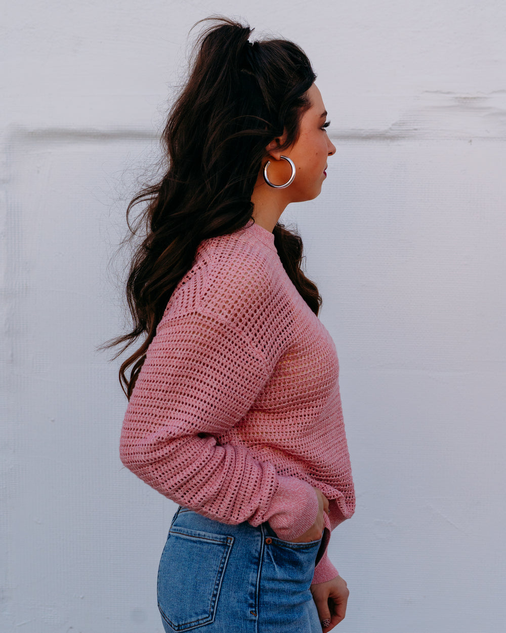 Varley: Kershaw Sweat in Brandy Rose (VAR01044) - The Vogue Boutique
