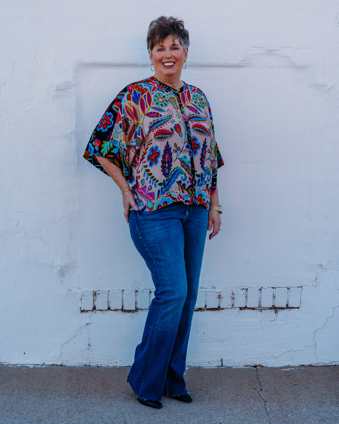 Johnny Was: Flow Shrug in Silvana