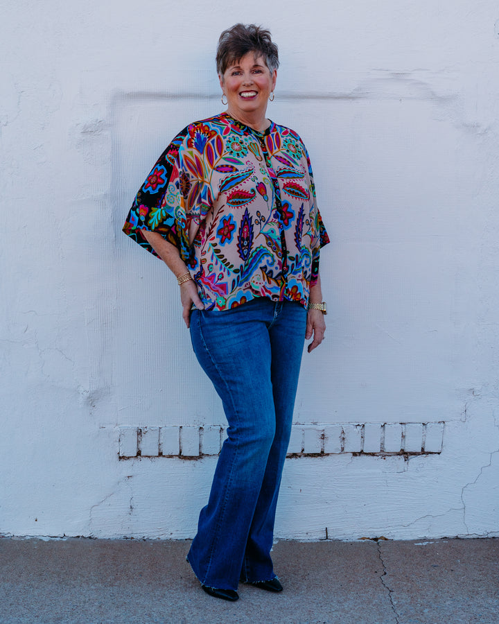 Johnny Was: Flow Shrug in Silvana