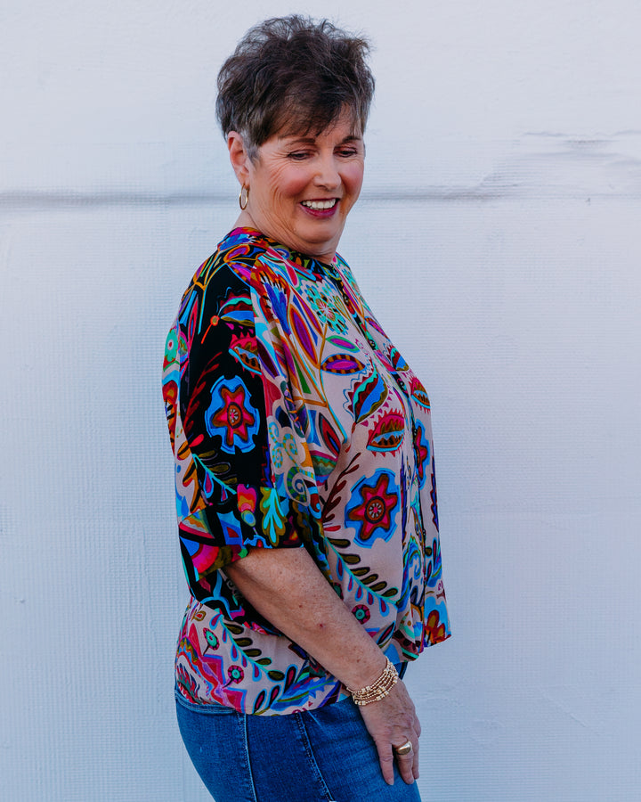 Johnny Was: Flow Shrug in Silvana