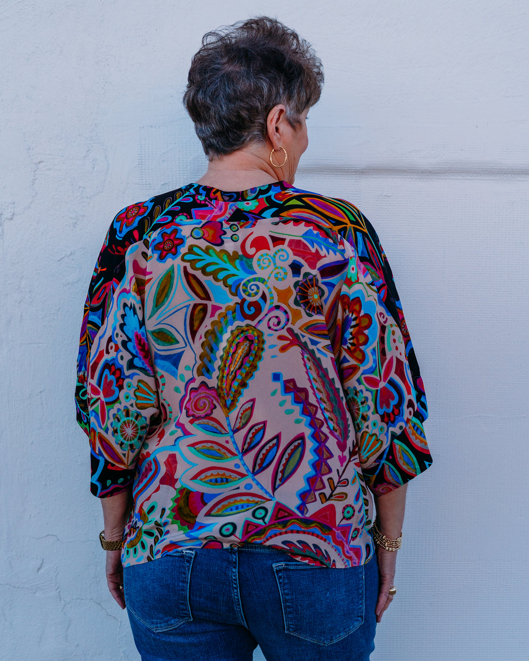 Johnny Was: Flow Shrug in Silvana