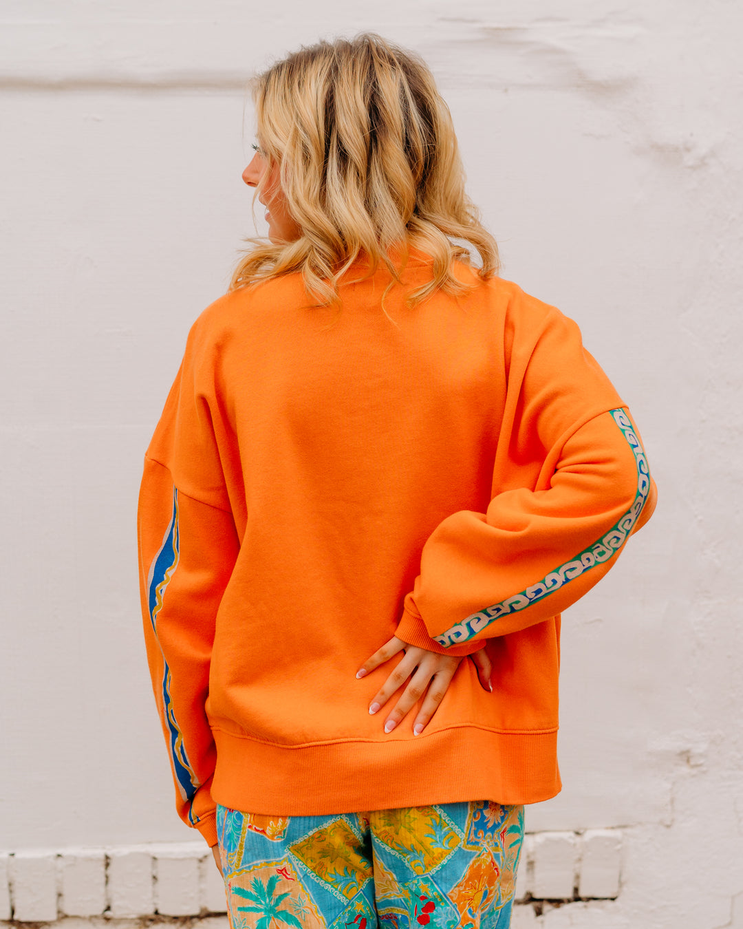 Billabong: Palm Rio Crew Fleece in Tangerine (BL000261W)