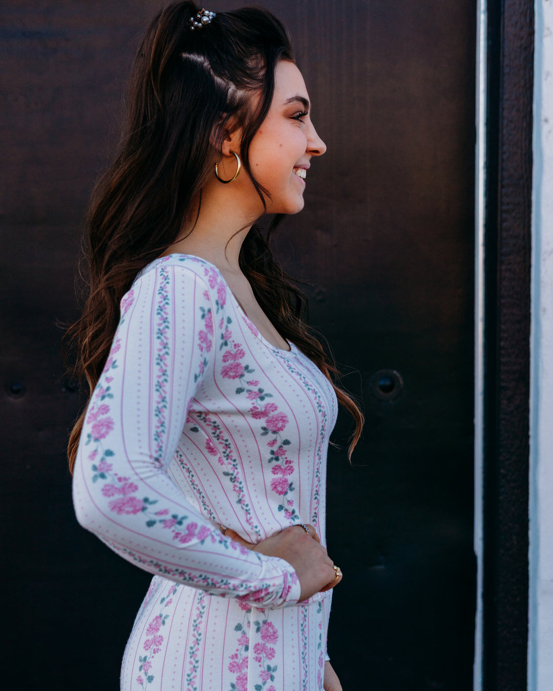 Z Supply: Marseille Boudoir Long sleeve Top in Vanilla Ice