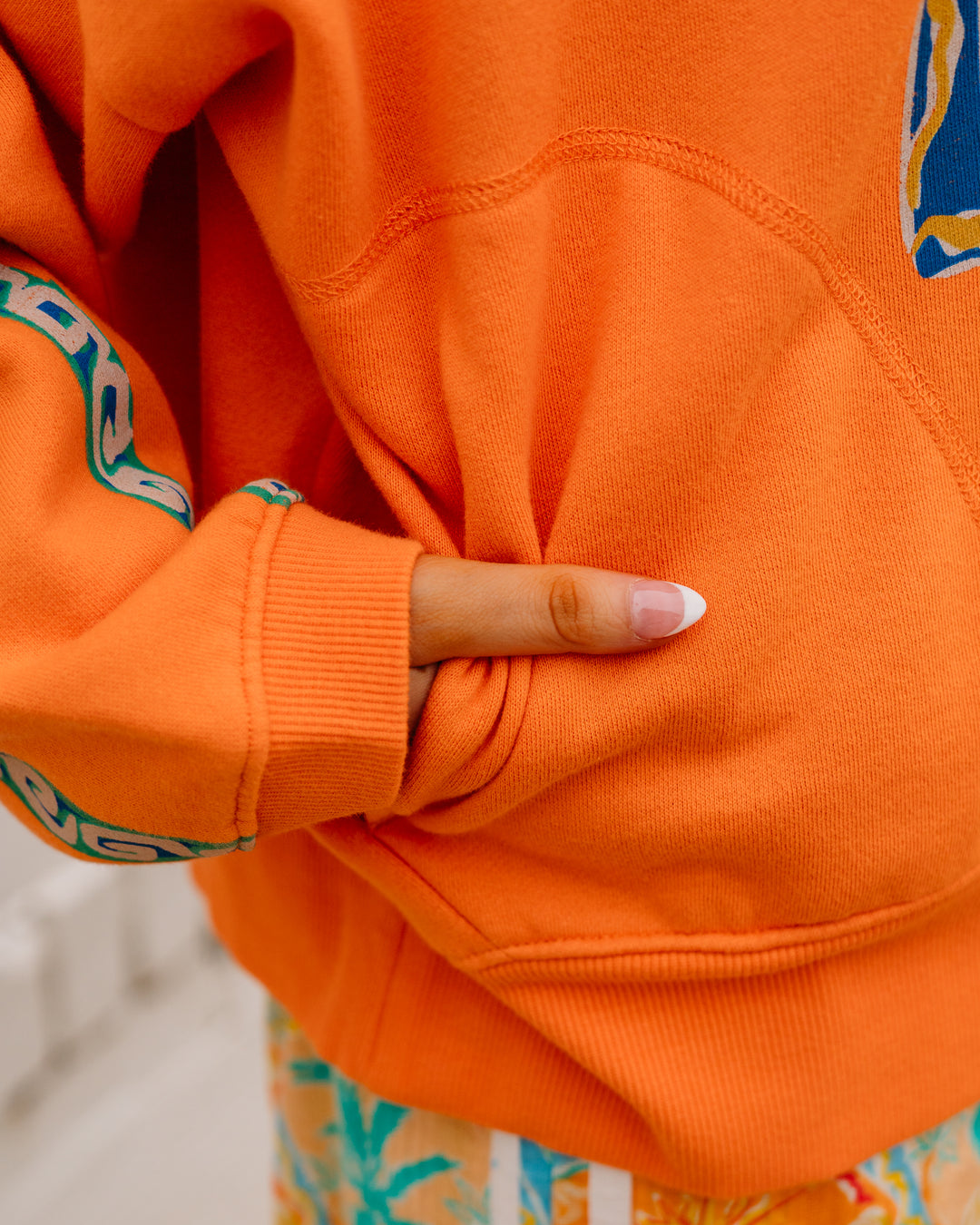 Billabong: Palm Rio Crew Fleece in Tangerine (BL000261W)