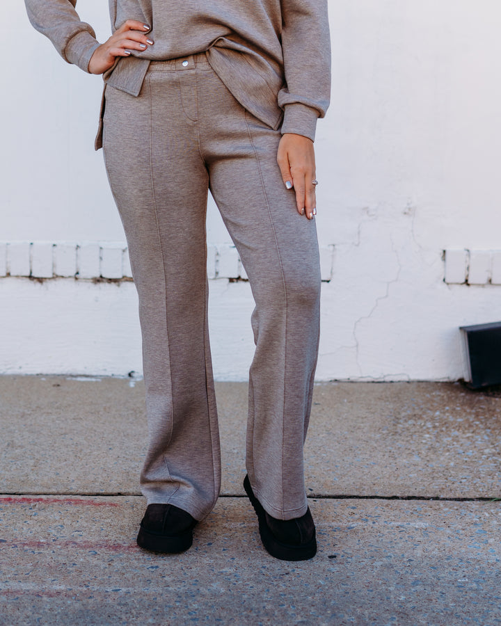 Spanx: Brushed AE Flare Pant in Birch Heather