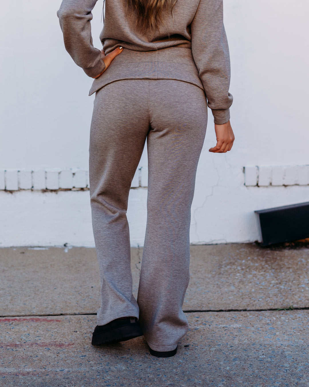 Spanx: Brushed AE Flare Pant in Birch Heather