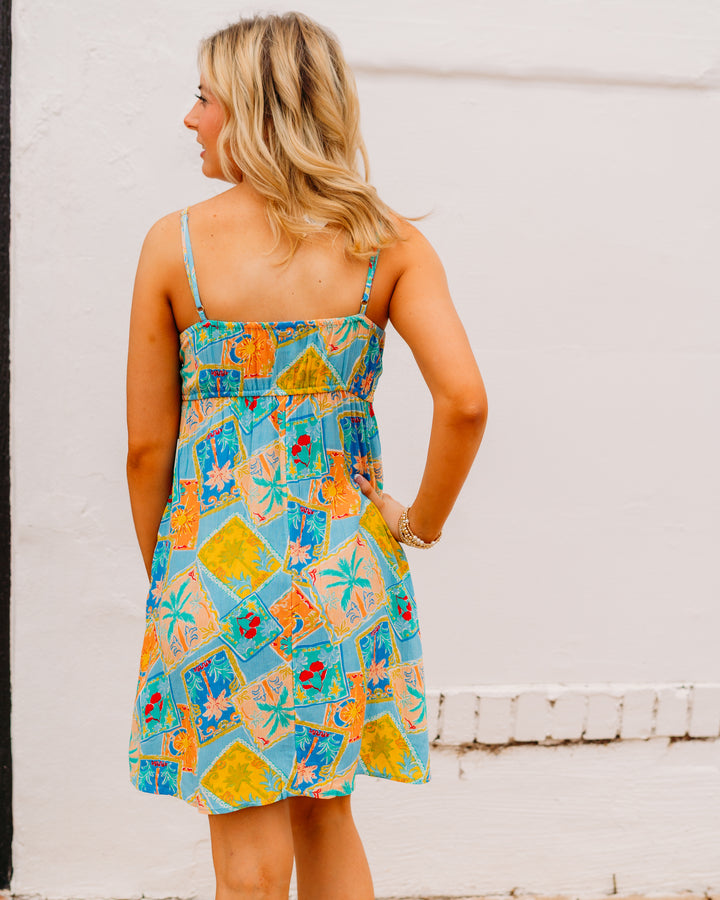 Billabong: Last Sunset Mini Dress in Dream Blue (BL000239W)