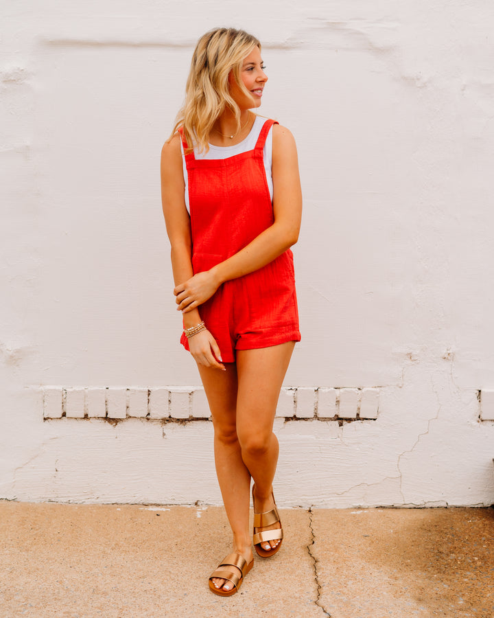 Billabong: Beach Crush Overall in Fiesta Red (BL000567)