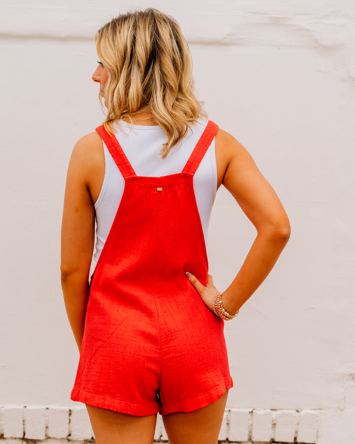 Billabong: Beach Crush Overall in Fiesta Red (BL000567)