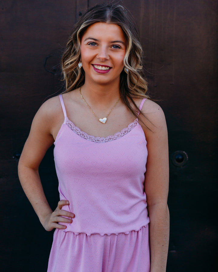 Z Supply: Heart Felt Cami in Pink Crush
