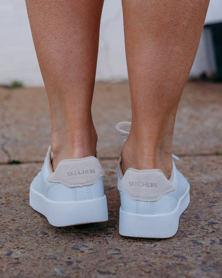 Skechers: White Belmont Alluring Charm - The Vogue Boutique
