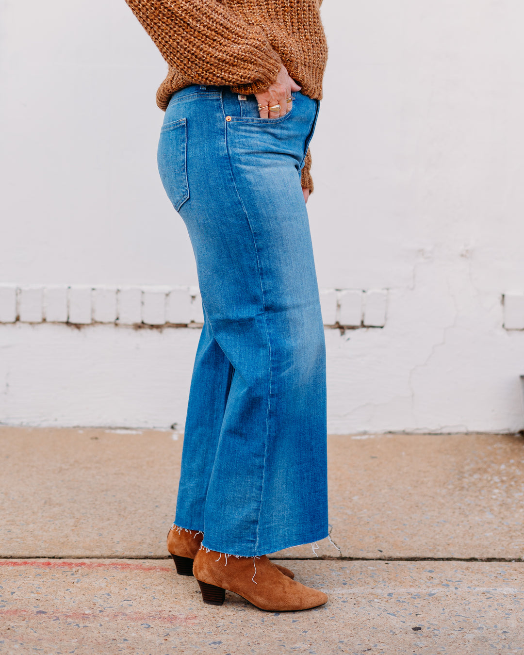AG: Saige Wide Leg Crop in 13 Years Allure