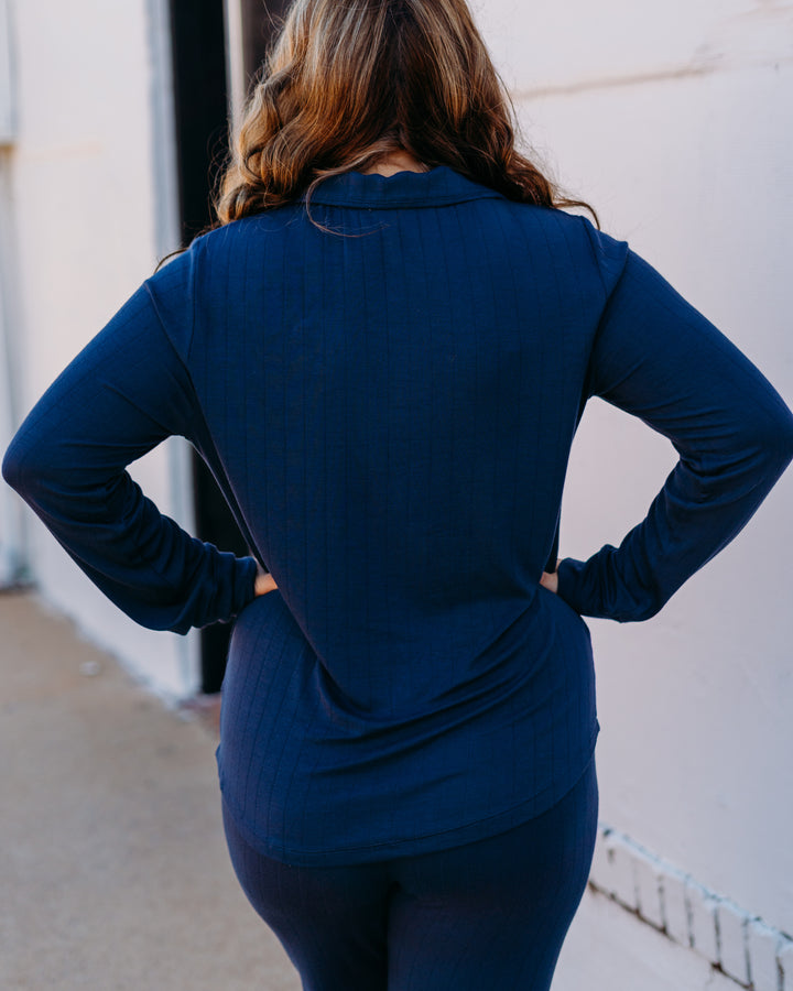 Z Supply: Classique Rib Top in Eclipse
