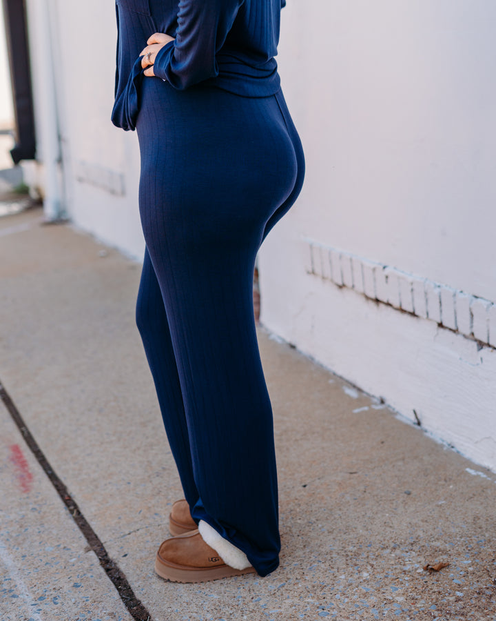 Z Supply: Classique Rib Pant in Eclipse