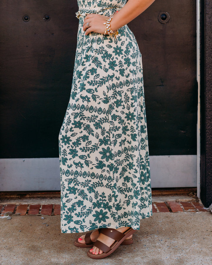 Z Supply: Leya Tera Paisley Maxi Skirt in Everglade - The Vogue Boutique