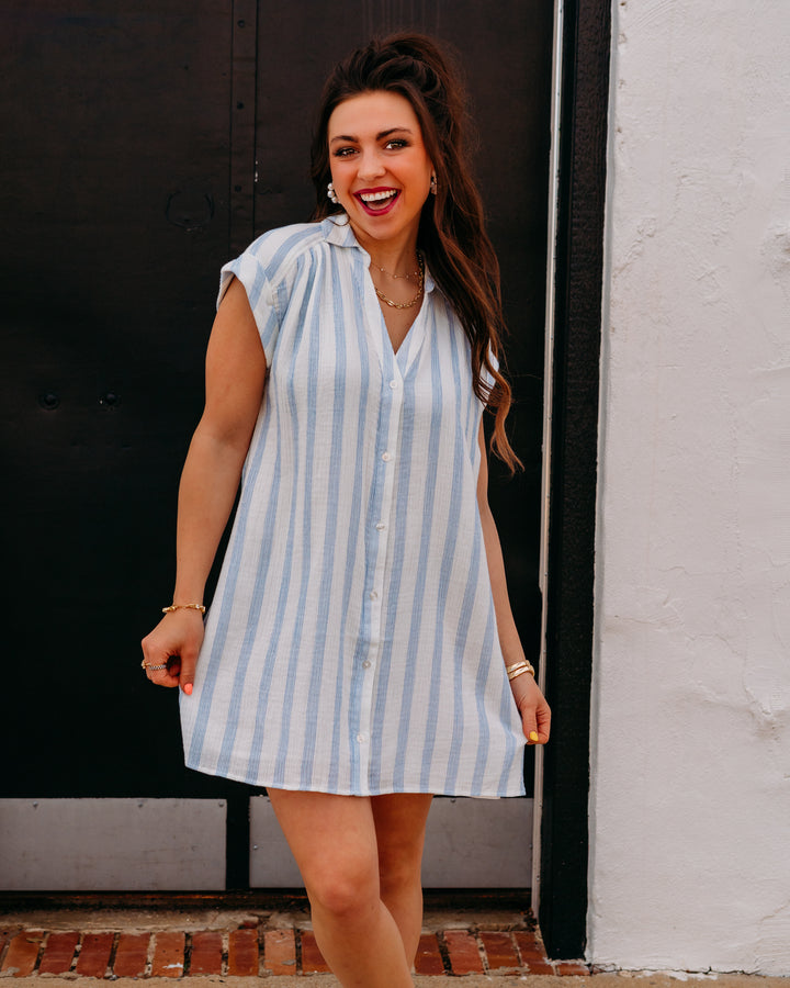 Z Supply: Shellbound Striped Dress in Sea Salt (ZD262603)