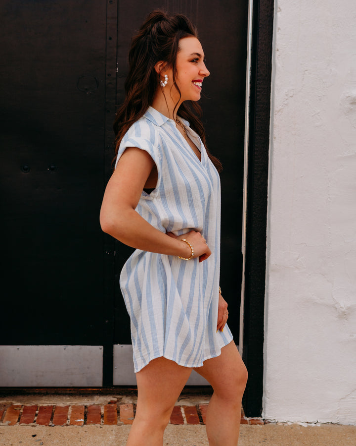Z Supply: Shellbound Striped Dress in Sea Salt (ZD262603)