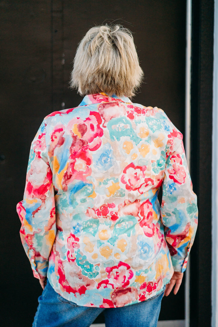 French Dressing Jeans: Classic 1/5 Floral Top 7701623
