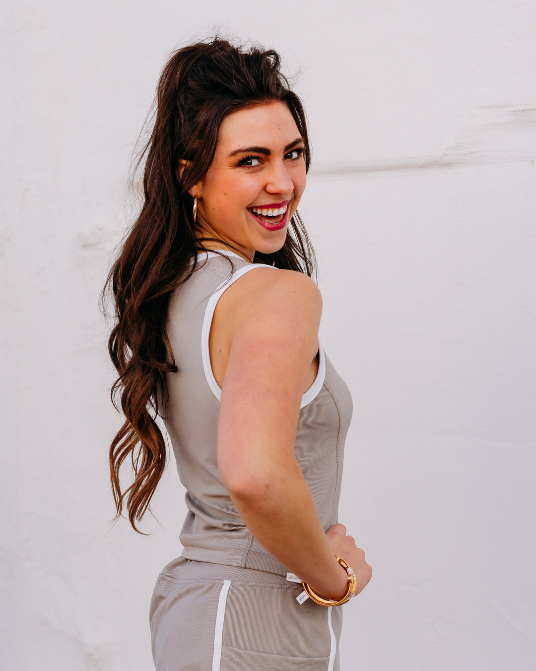 Thread & Supply: Carter Tank in Taupe Tank - The Vogue Boutique