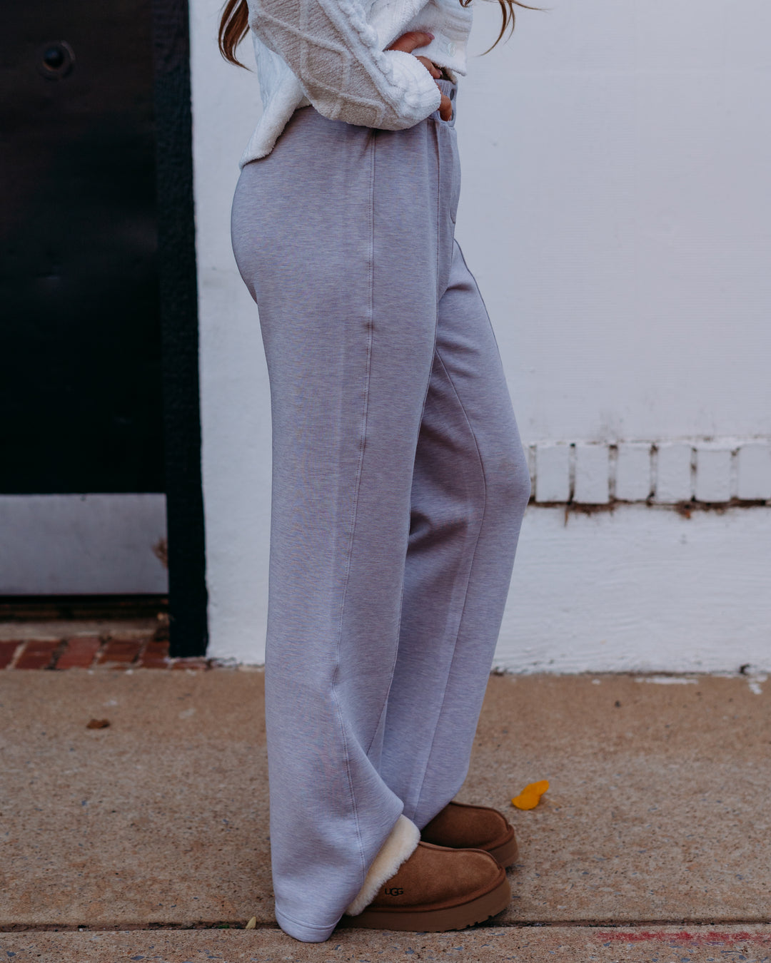 Spanx: Brushed AE Flare Pant in Coastal Fog