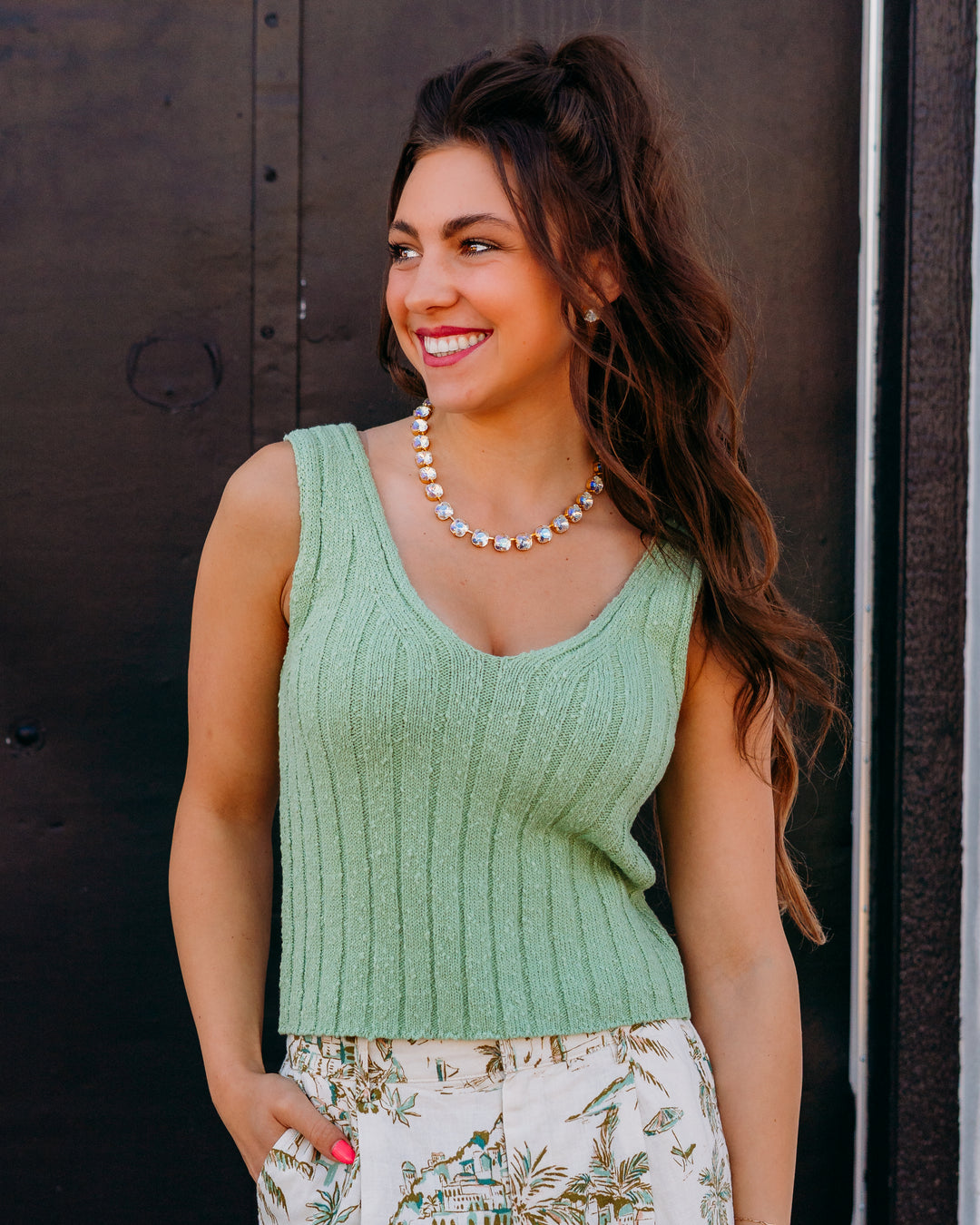 Z Supply: Acadia Sweater Tank in Sprout