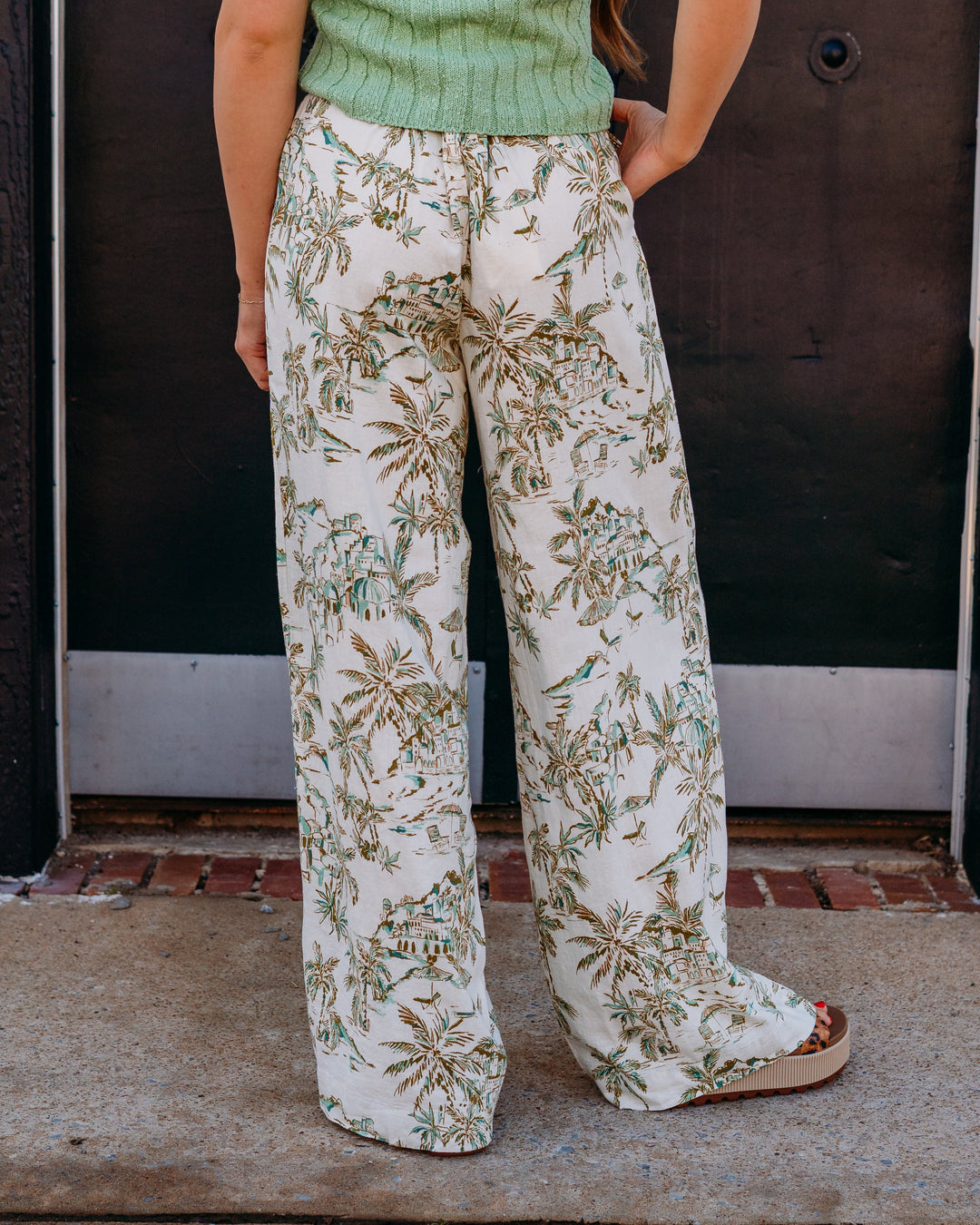 Z Supply: Overlook Tiki Tide Linen Pant in Island Coconut