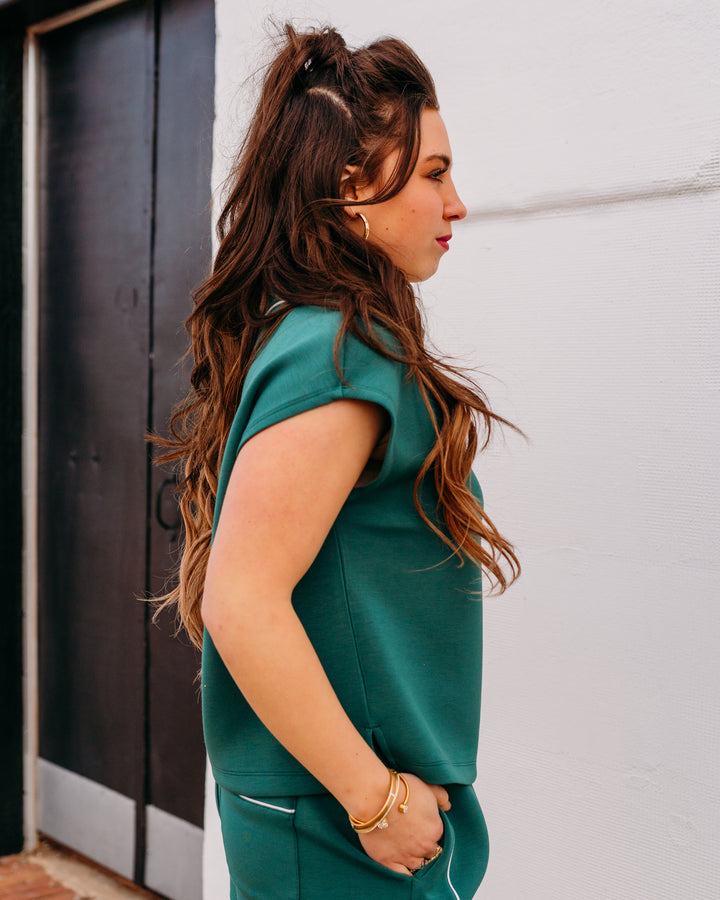 Thread & Supply: Kirsten Top in Green - The Vogue Boutique