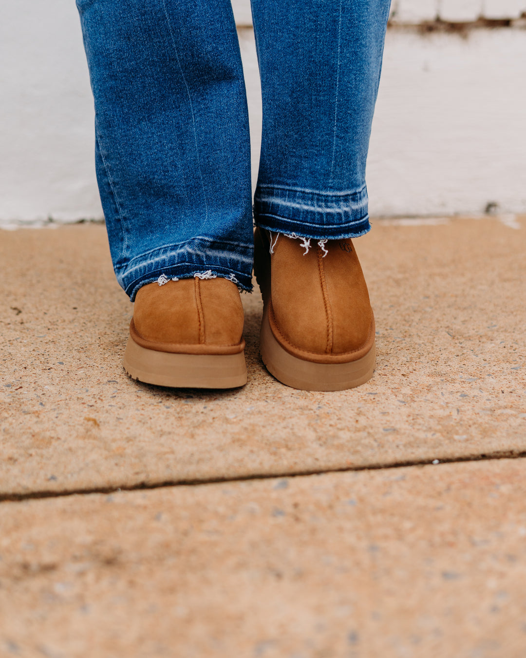UGG: Tazz Platform Slipper in Chestnut