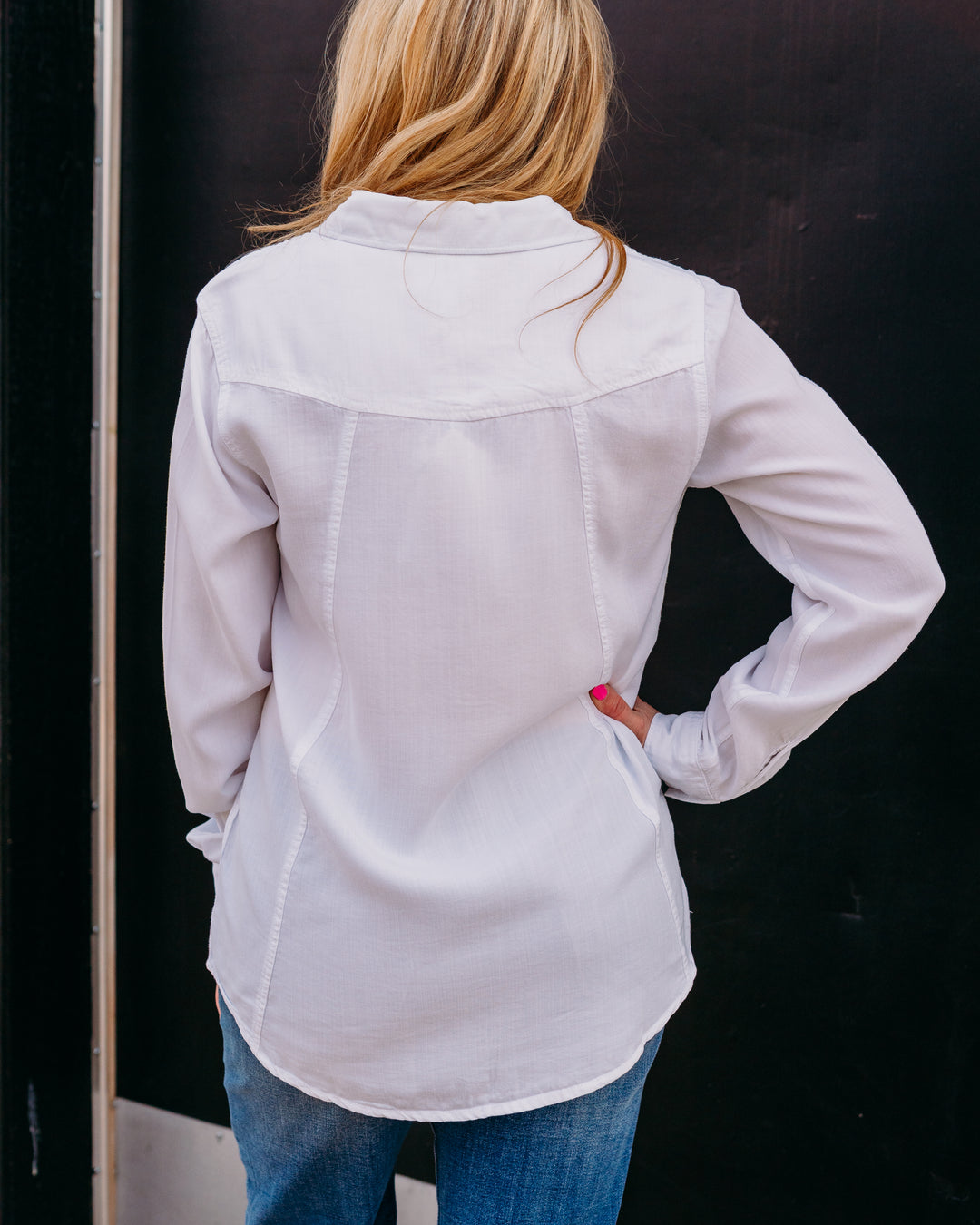 Thread & Supply: Ginger Top White Button Down - The Vogue Boutique