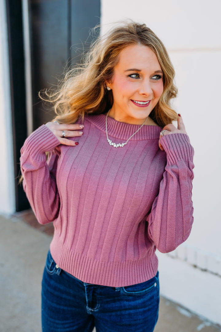 Steve Madden: Serra Sweater in Dark Orchid