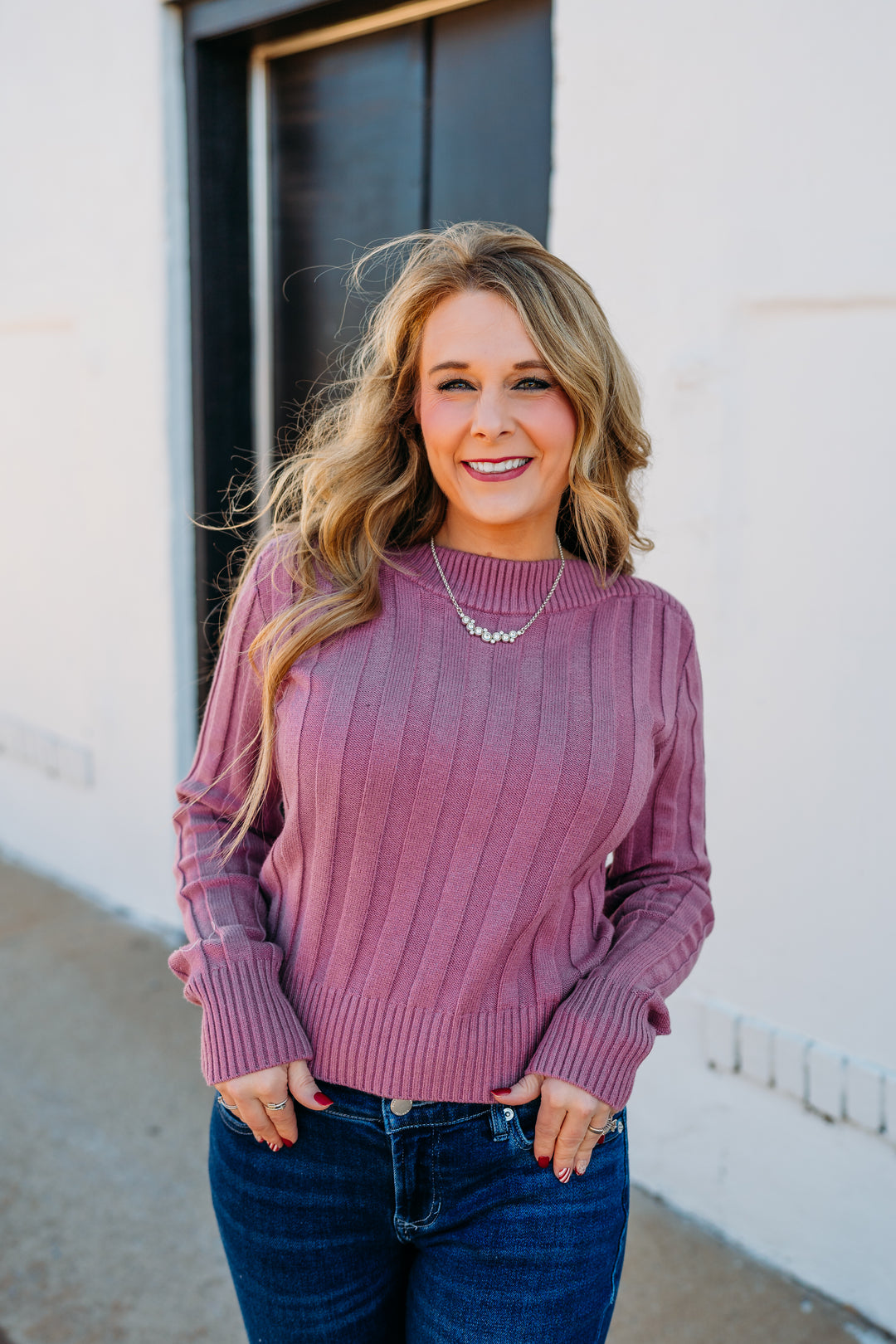 Steve Madden: Serra Sweater in Dark Orchid