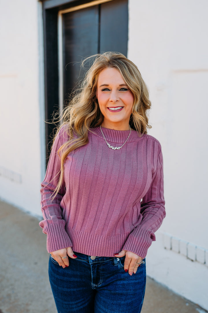 Steve Madden: Serra Sweater in Dark Orchid