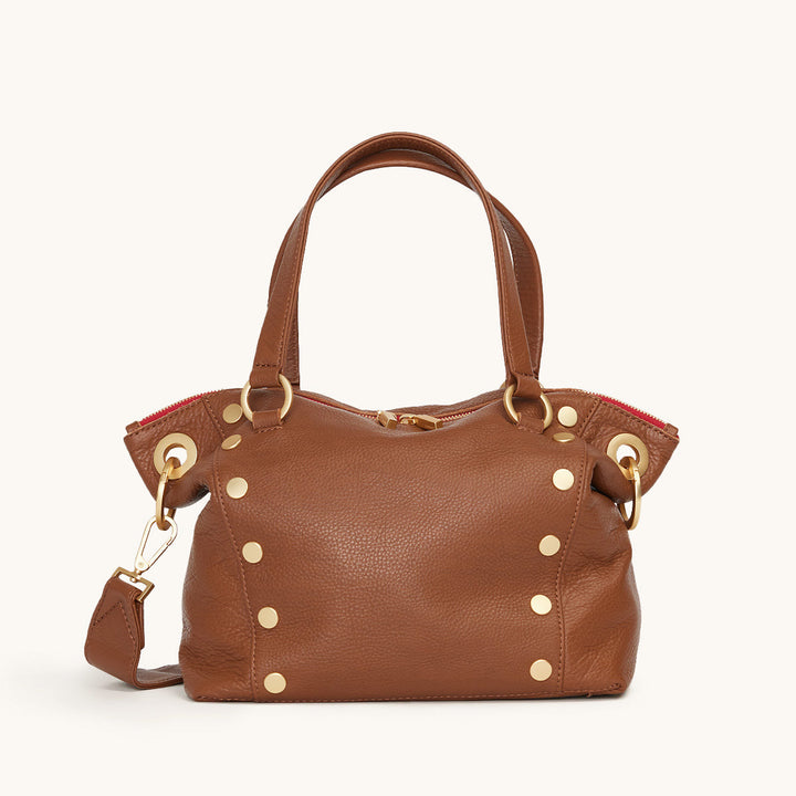 Hammitt: Daniel Med in Mahogany pebble/ Brushed Gold