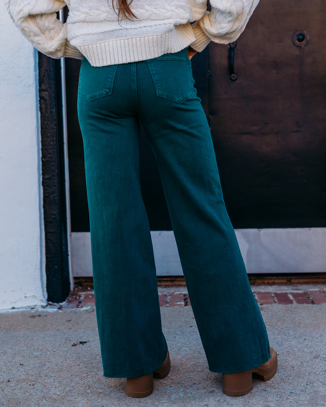 Dear John: Fiona Wide Leg Jeans in Rainforest DPM55C336RNF